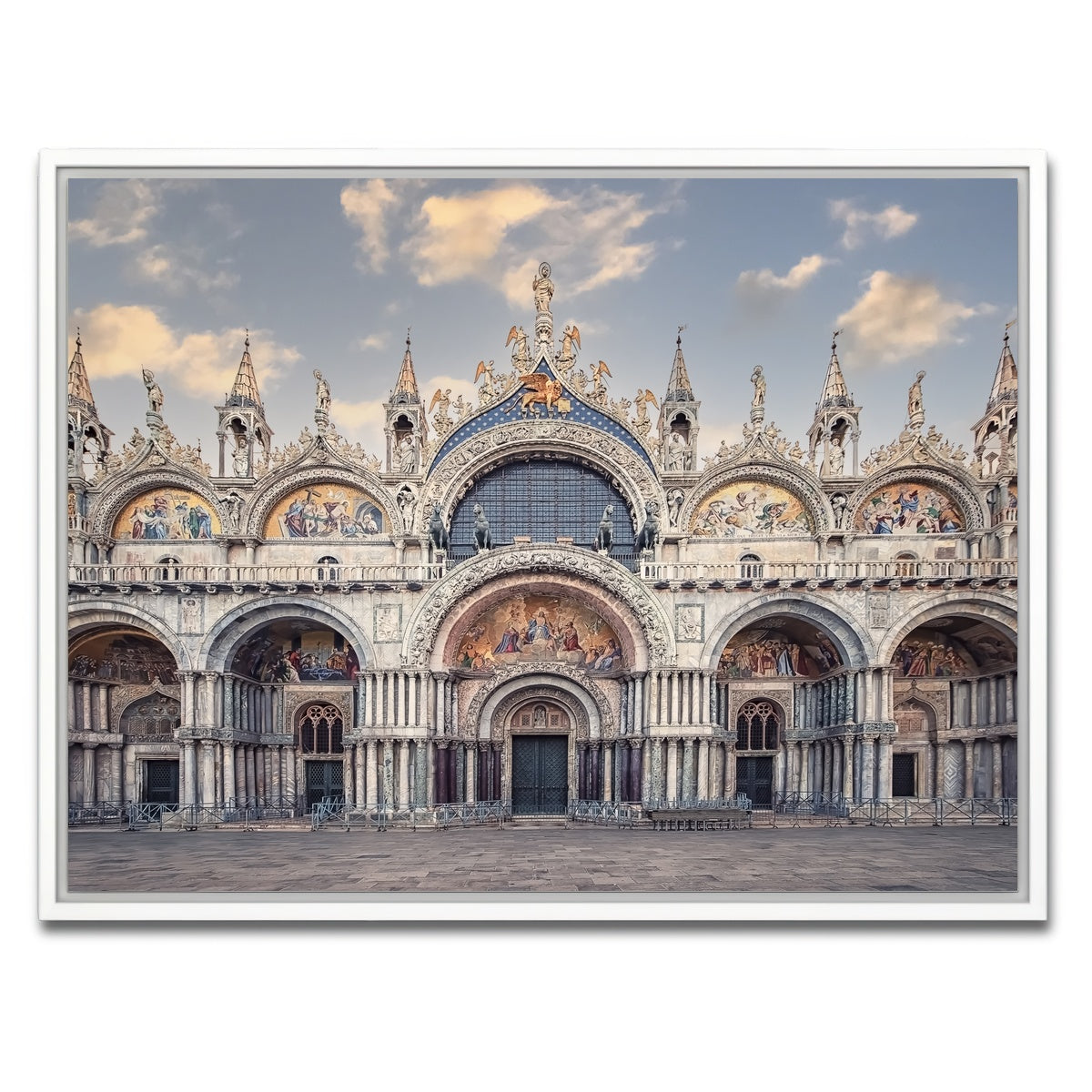 AUTO-MOCKUP WHITE | St Marks Basilica | 1 Piece | White Framed Canvas | group=4x3