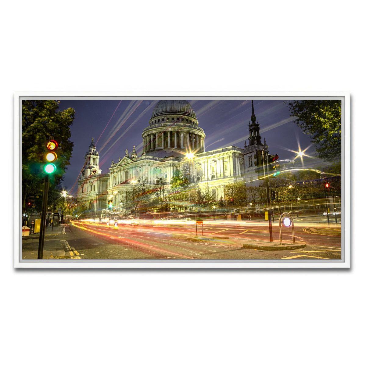 AUTO-MOCKUP WHITE | St Paul's Cathedral | 1 Piece | White Framed Canvas | group=2x1
