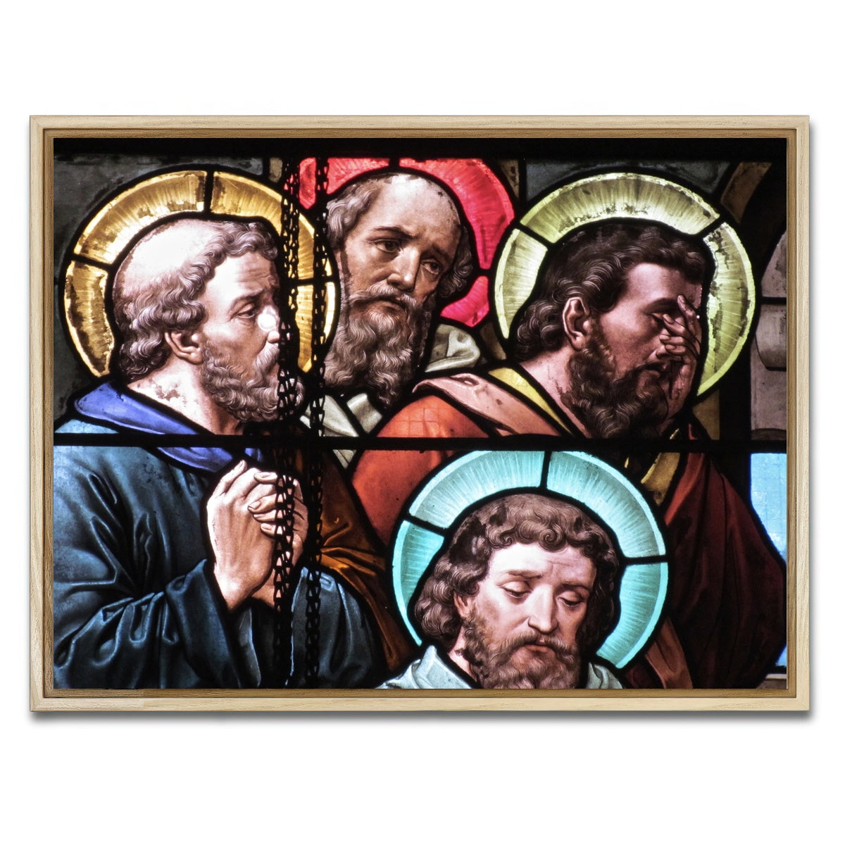 AUTO-MOCKUP WHITE | Stained Glass | 1 Piece | Natural Framed Canvas | group=4x3