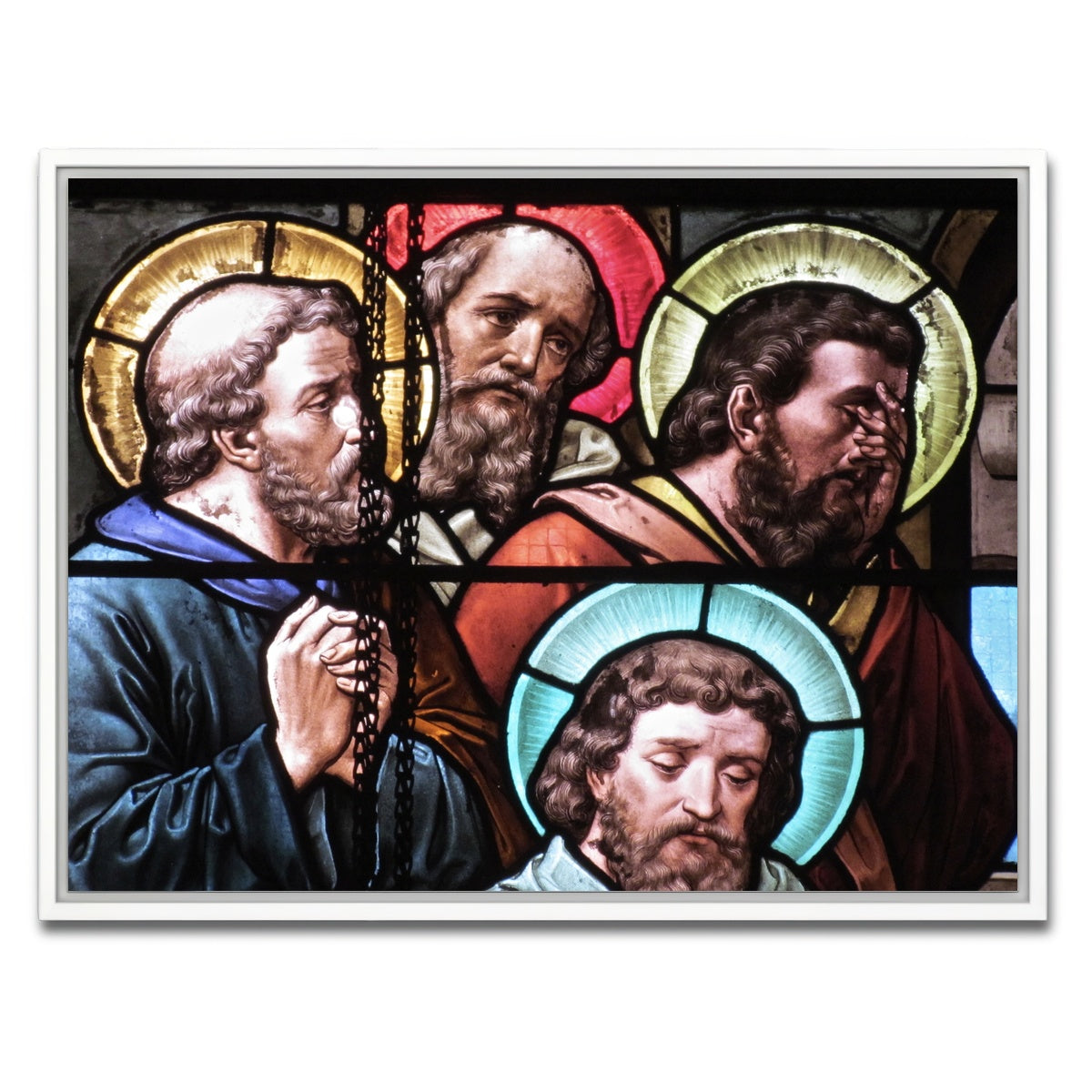 AUTO-MOCKUP WHITE | Stained Glass | 1 Piece | White Framed Canvas | group=4x3