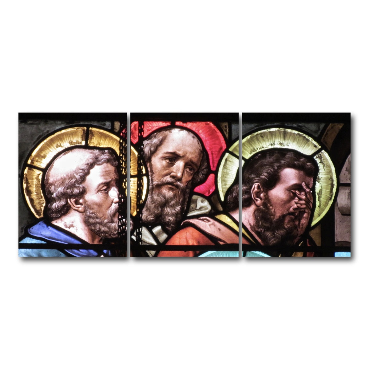 AUTO-MOCKUP WHITE | Stained Glass | 3 Piece | Gallery Wrap Canvas | group=18x24