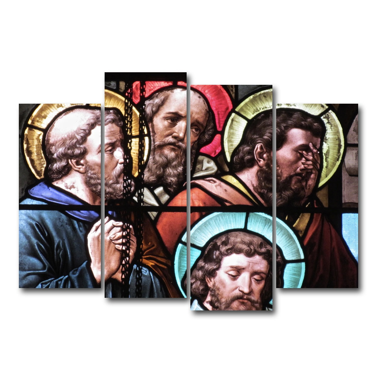 AUTO-MOCKUP WHITE | Stained Glass | 4 Piece | Gallery Wrap Canvas | group=4_normal