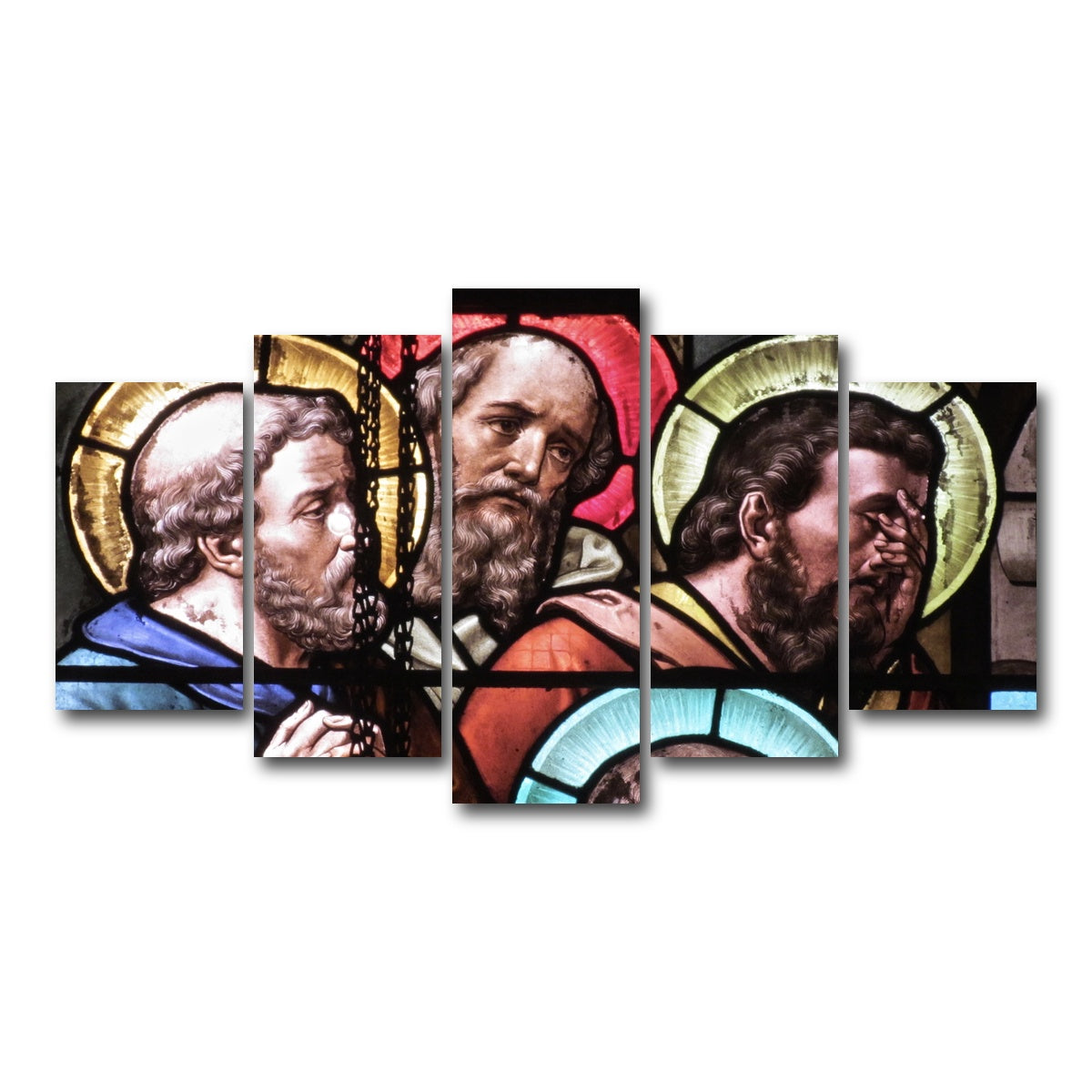 AUTO-MOCKUP WHITE | Stained Glass | 5 Piece | Gallery Wrap Canvas | group=5_normal