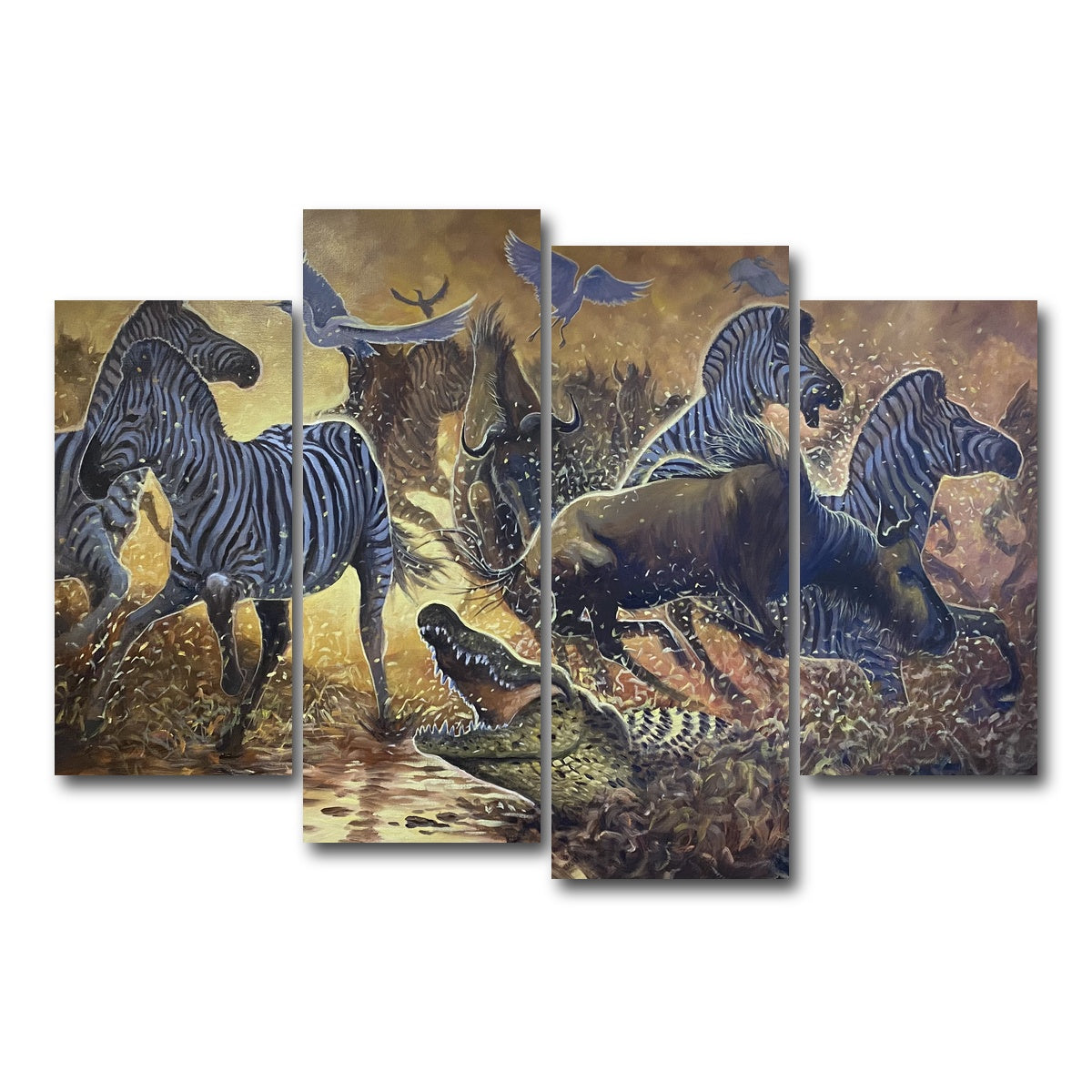 AUTO-MOCKUP WHITE | Stampede | 4 Piece | Gallery Wrap Canvas | group=4_short