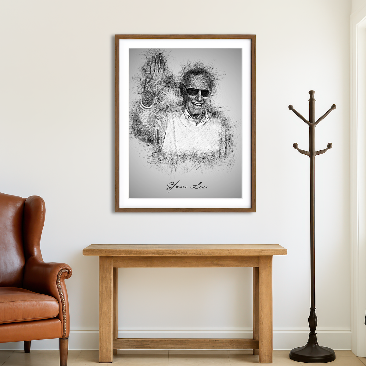 AUTO-MOCKUP ROOM | Stan Lee Wall Art
