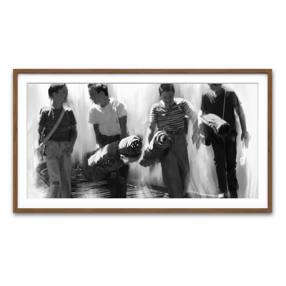 Framed Print 2x1 Walnut