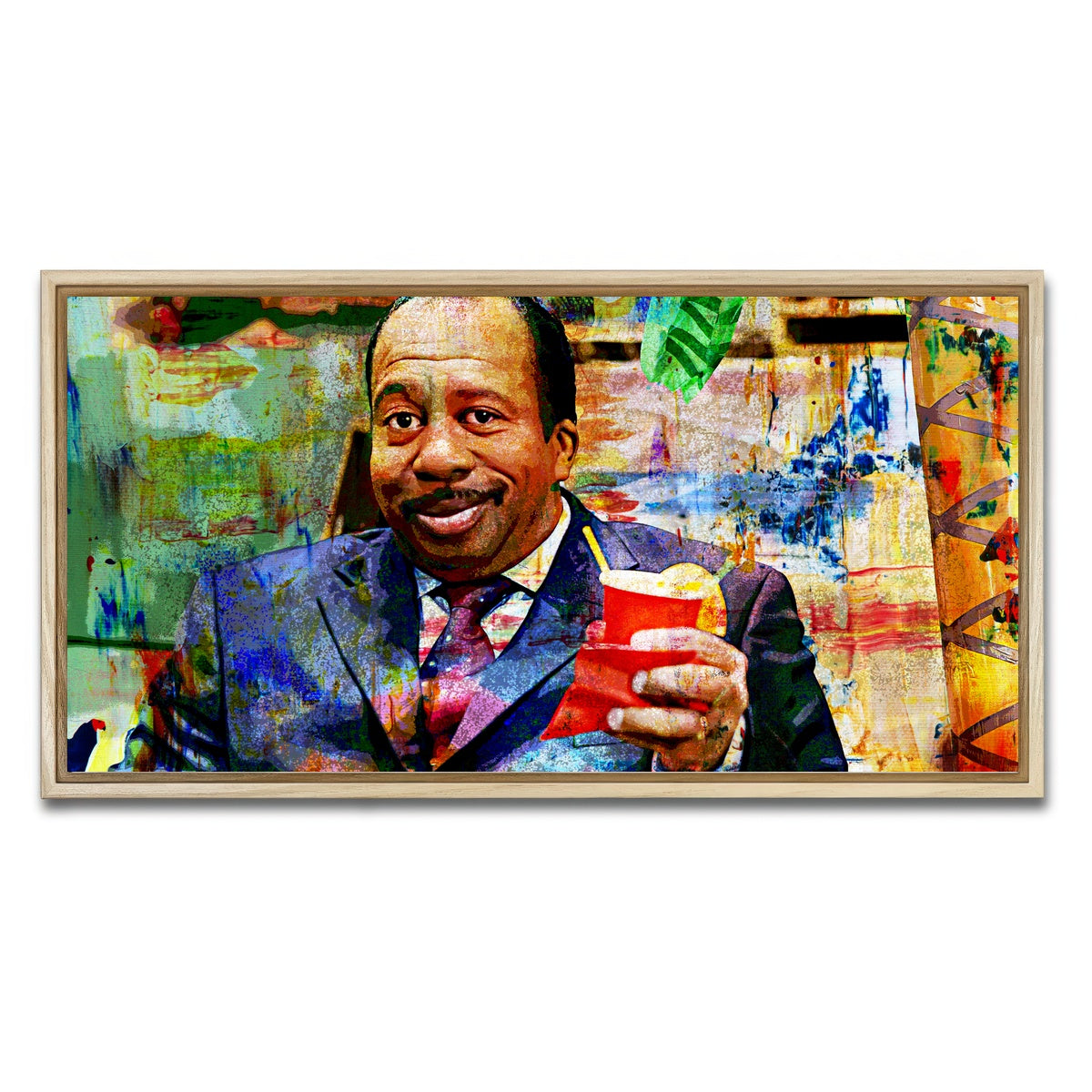 AUTO-MOCKUP WHITE | Stanley - The Office | 1 Piece | Natural Framed Canvas | group=2x1