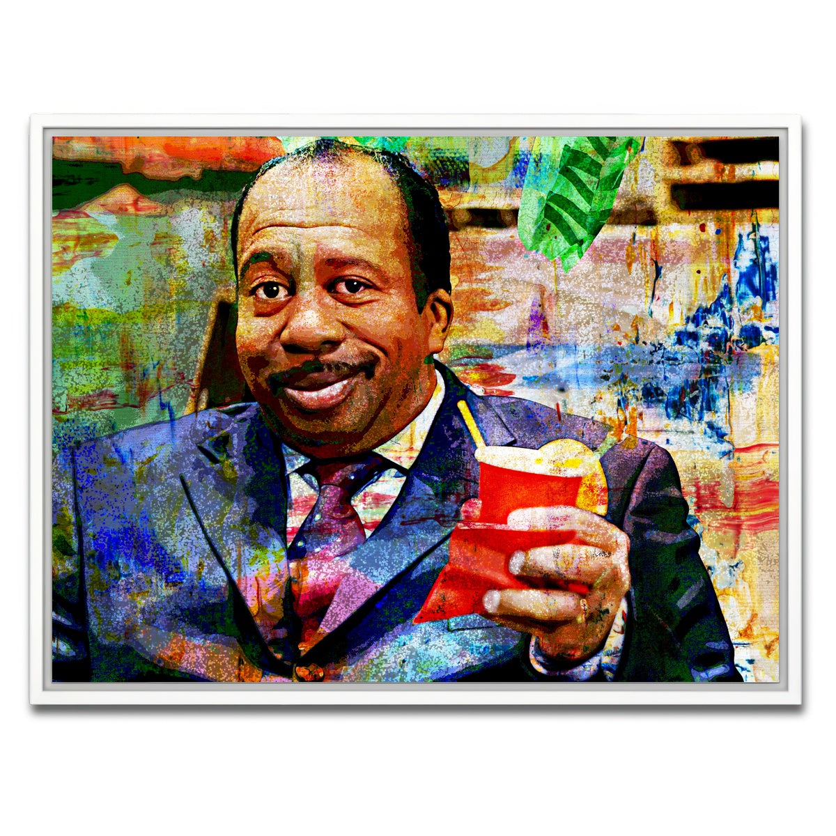 AUTO-MOCKUP WHITE | Stanley - The Office | 1 Piece | White Framed Canvas | group=4x3