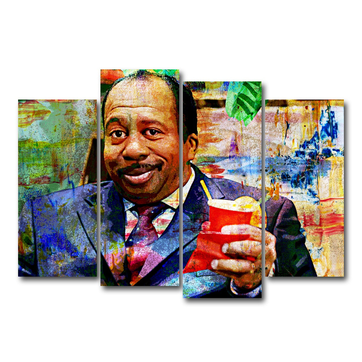AUTO-MOCKUP WHITE | Stanley - The Office | 4 Piece | Gallery Wrap Canvas | group=4_normal