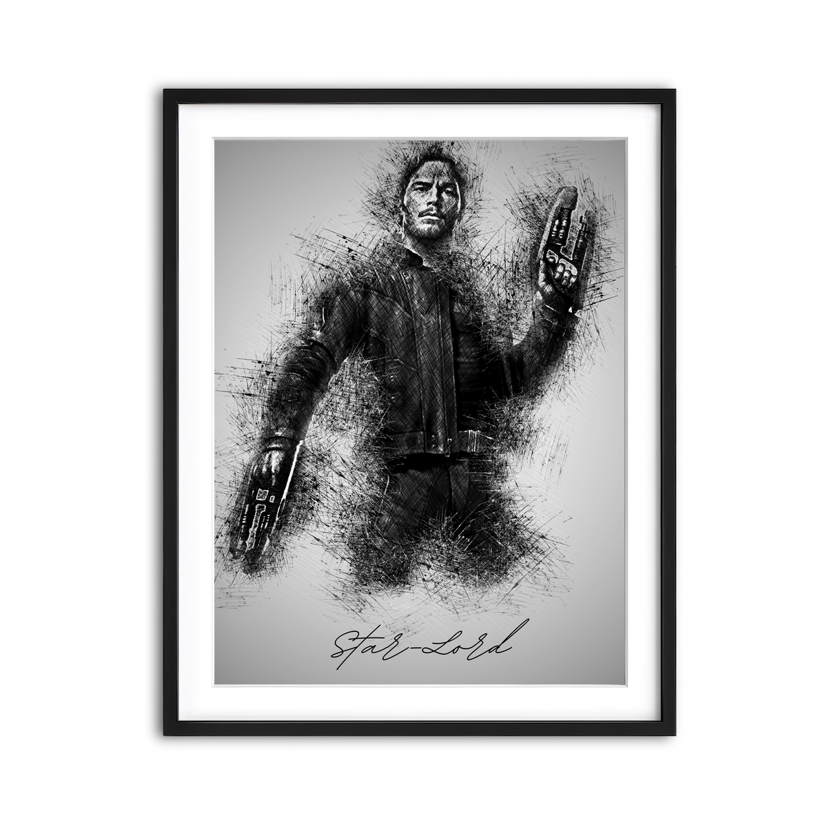 Framed Print 3x4 Black