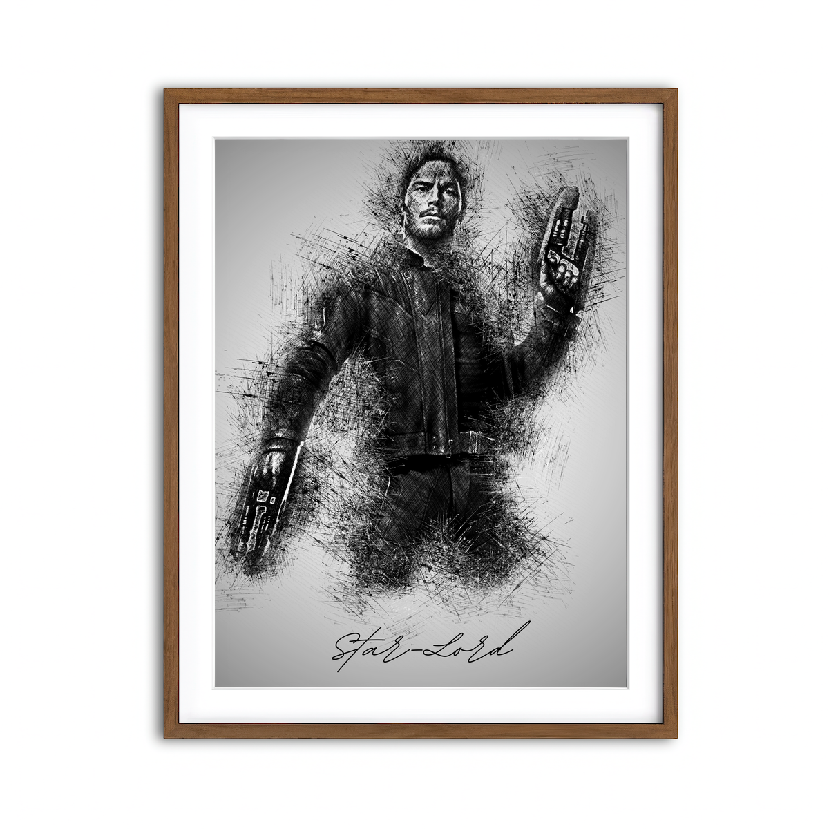 Framed Print 3x4 Walnut