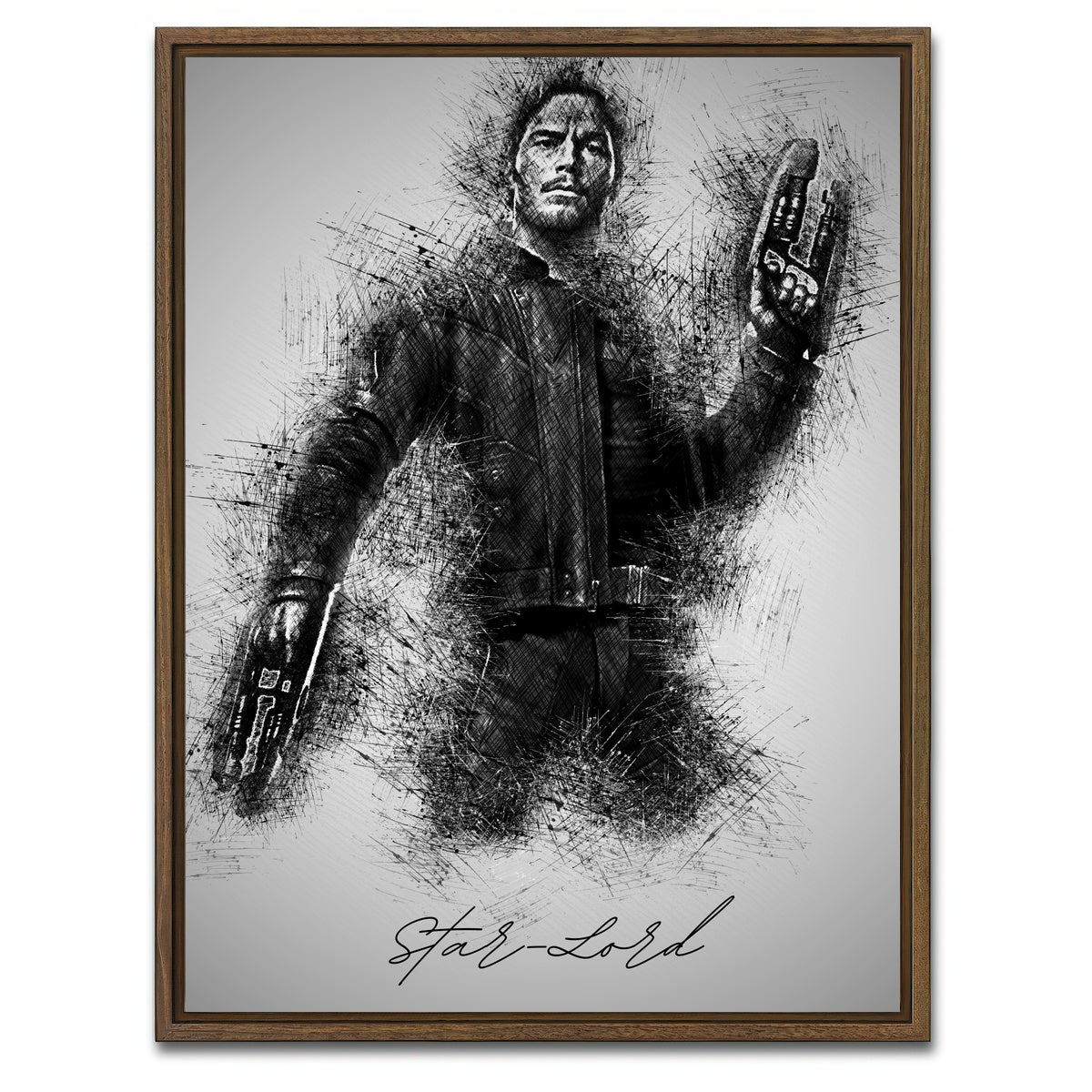 AUTO-MOCKUP WHITE | Star-Lord | 1 Piece | Walnut Framed Canvas | group=3x4