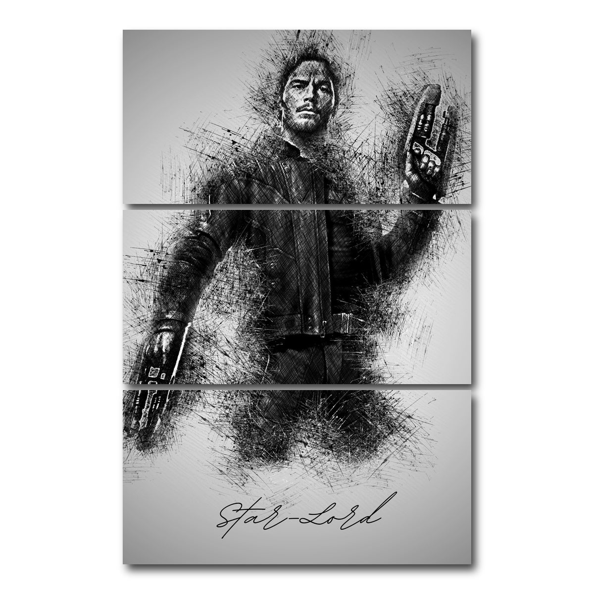 AUTO-MOCKUP WHITE | Star-Lord | 3 Piece | Gallery Wrap Canvas | group=12x24_stacked