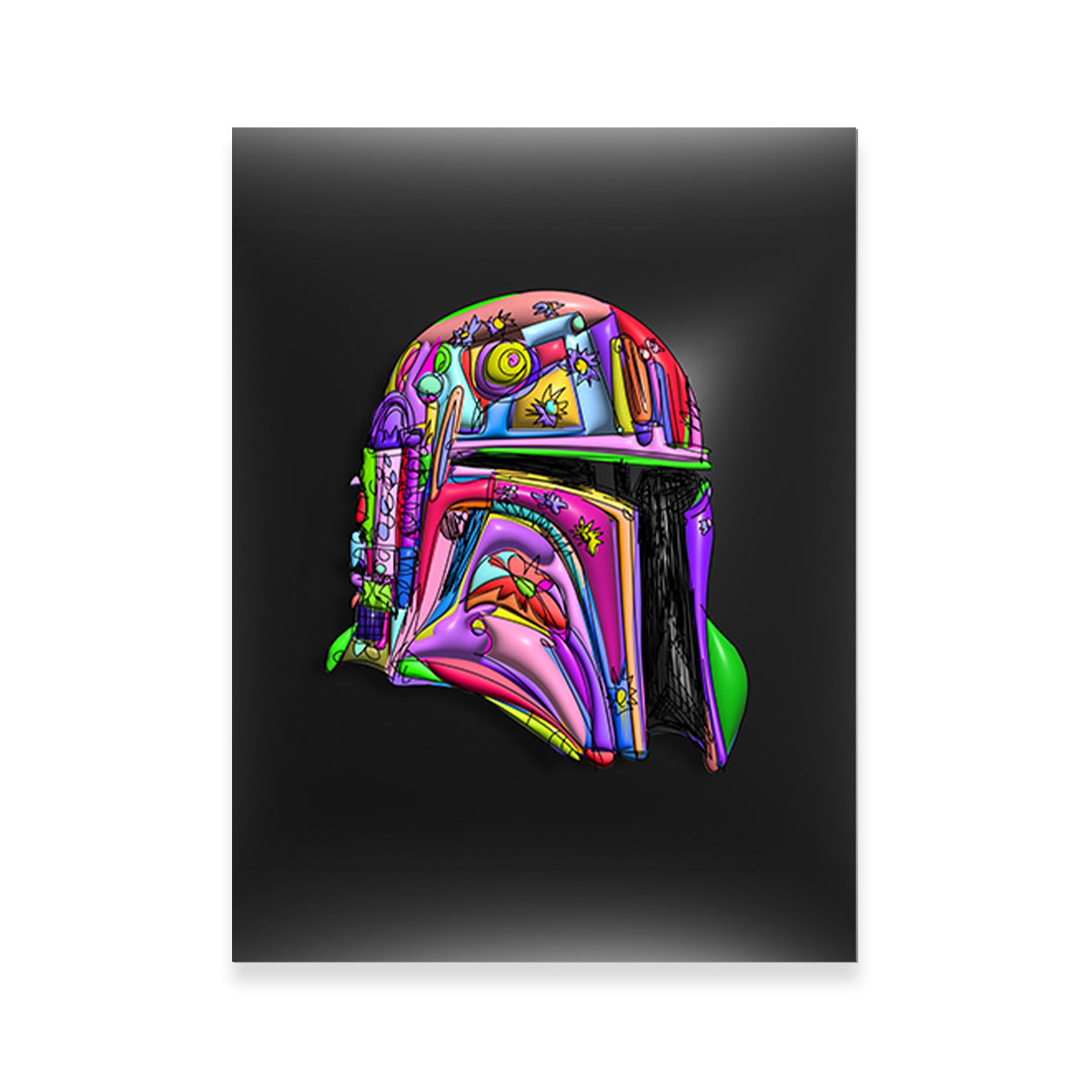 Star Wars Helmet Wall Art