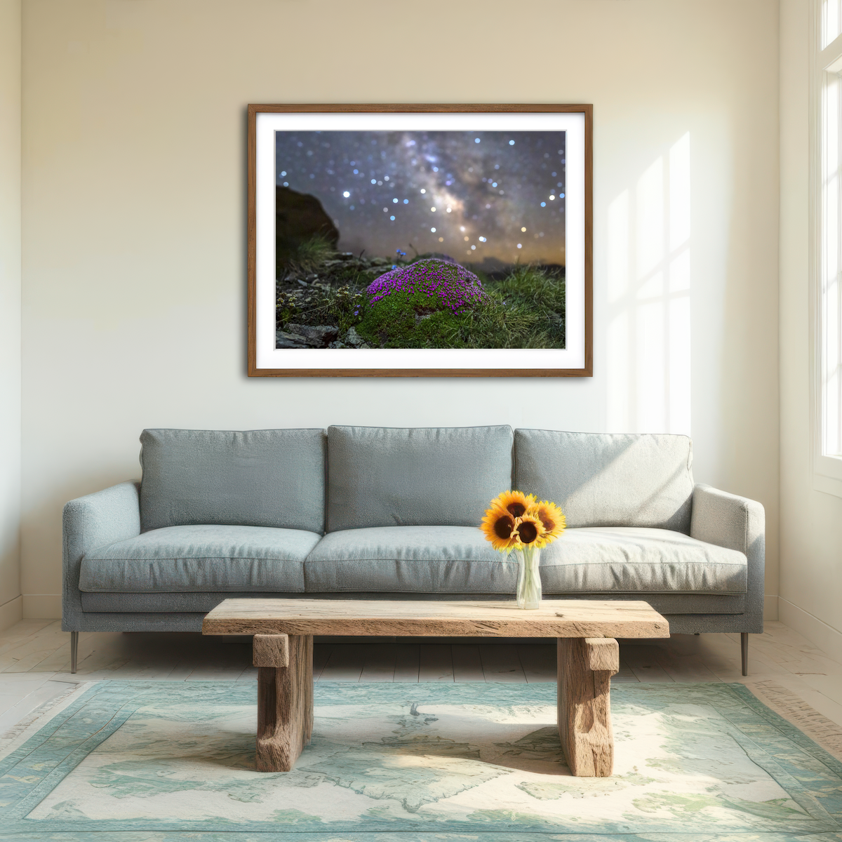 AUTO-MOCKUP ROOM | Star Studded Silene Wall Art