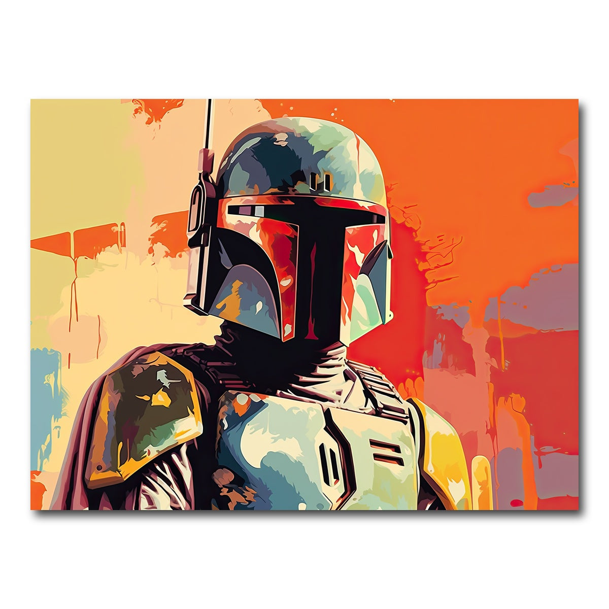 AUTO-MOCKUP WHITE | Star Wars Boba | 1 Piece | Gallery Wrap Canvas | group=4x3