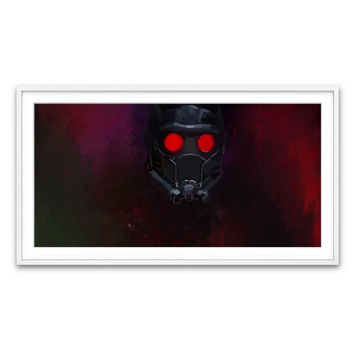 Framed Print 2x1 White