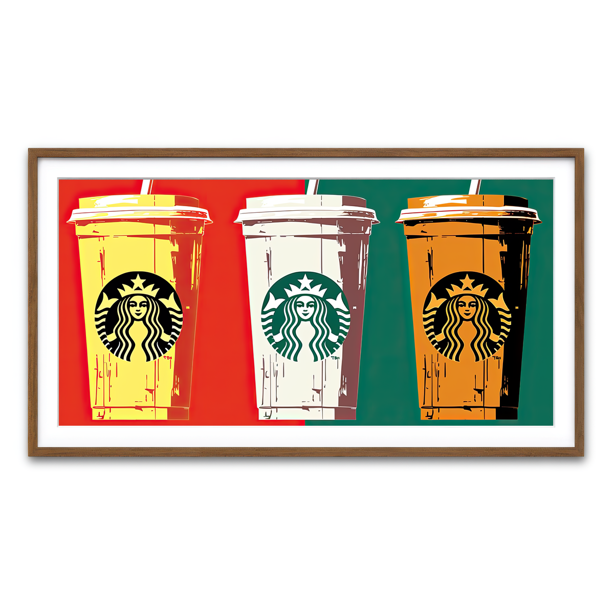 Framed Print 2x1 Walnut