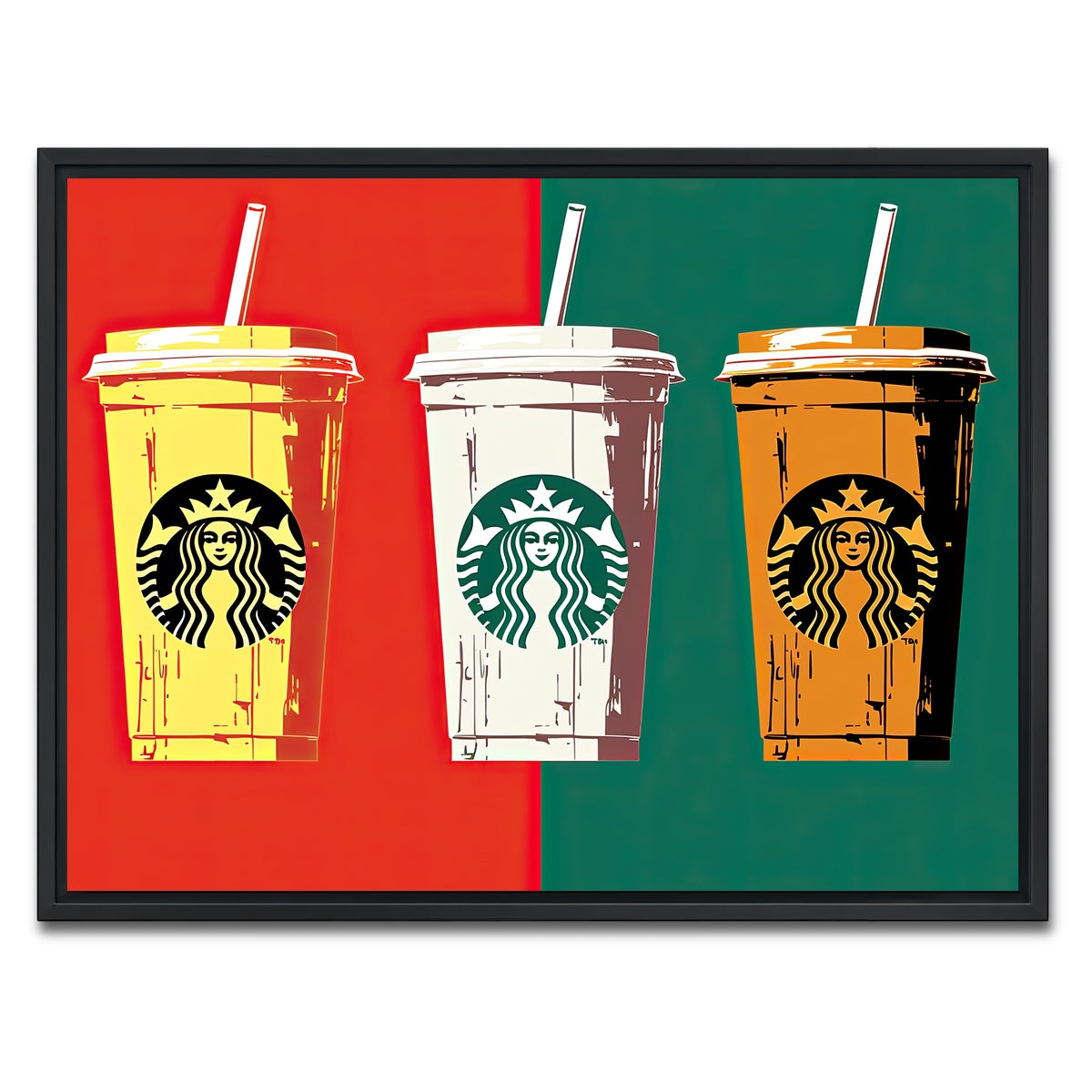 AUTO-MOCKUP WHITE | Starbs Warhol | 1 Piece | Black Framed Canvas | group=4x3