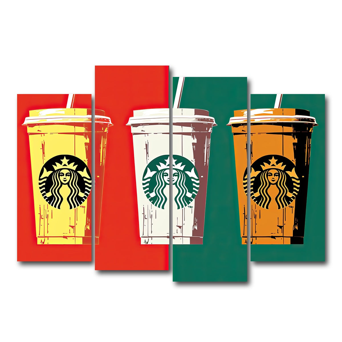 AUTO-MOCKUP WHITE | Starbs Warhol | 4 Piece | Gallery Wrap Canvas | group=4_normal