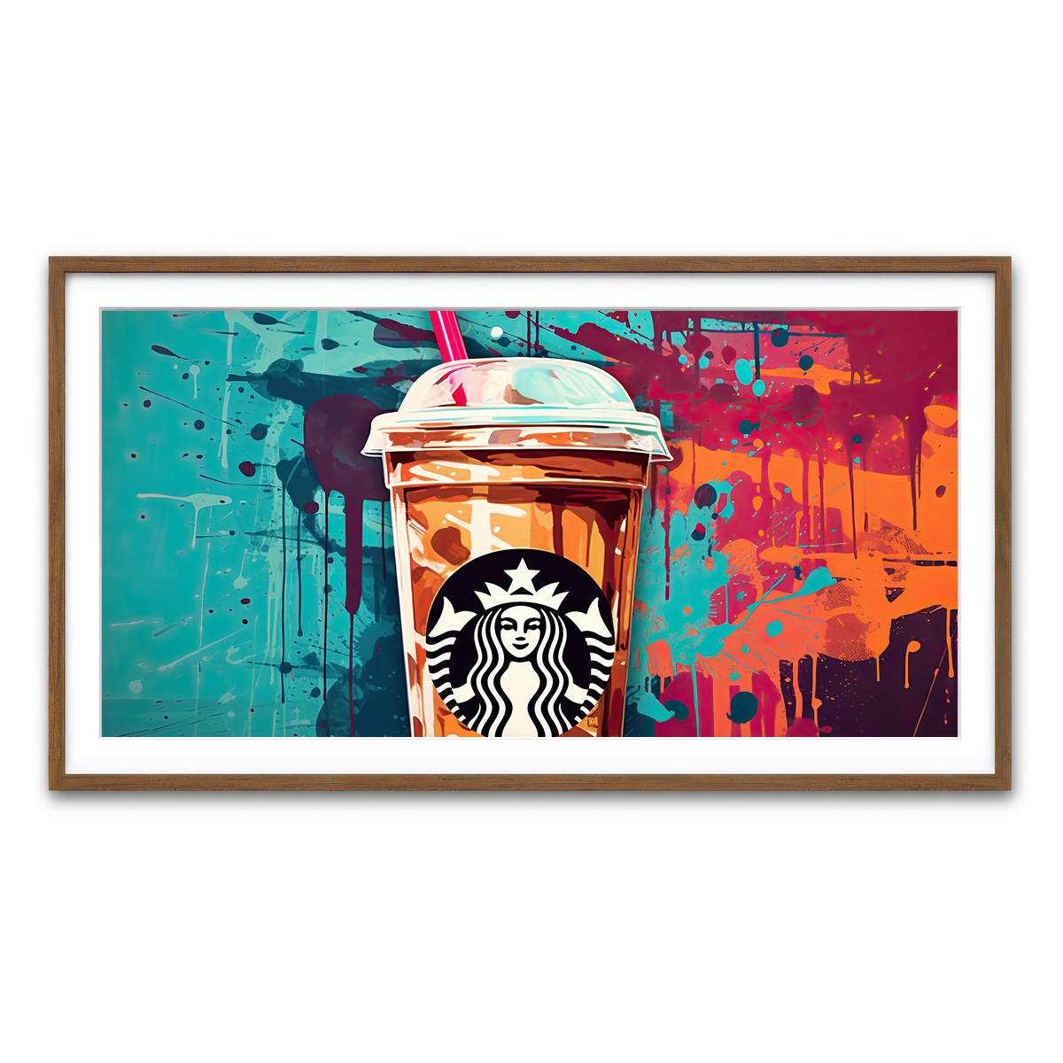 Framed Print 2x1 Walnut