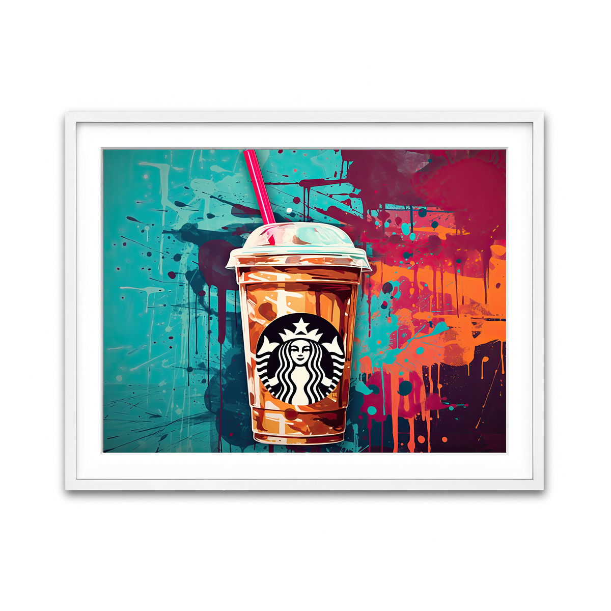 Framed Print 4x3 White