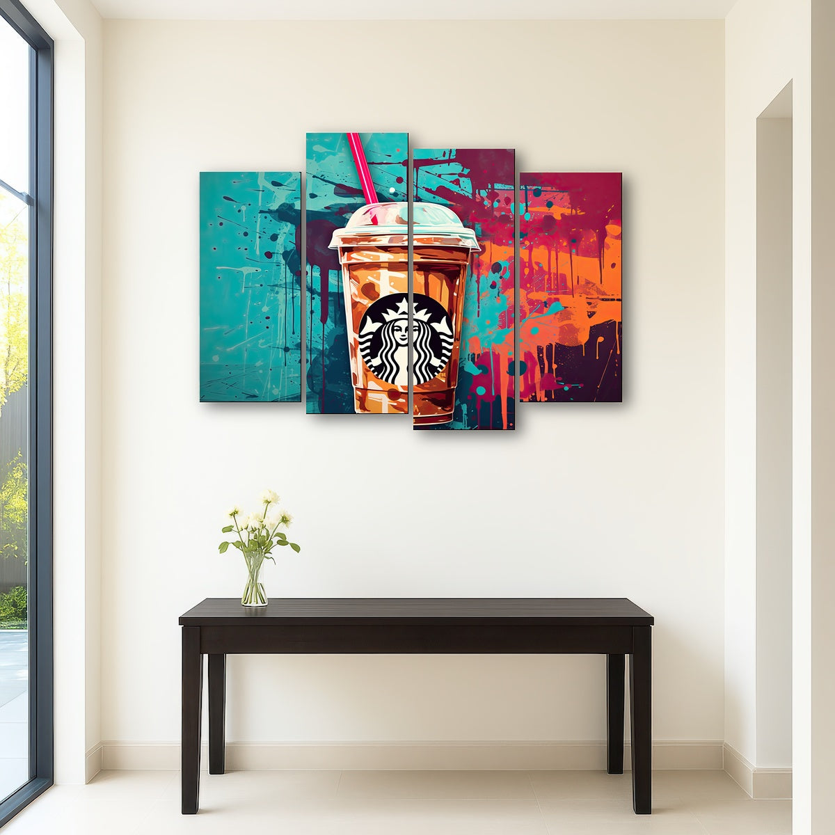 Starbucks Coffee Warhol Wall Art