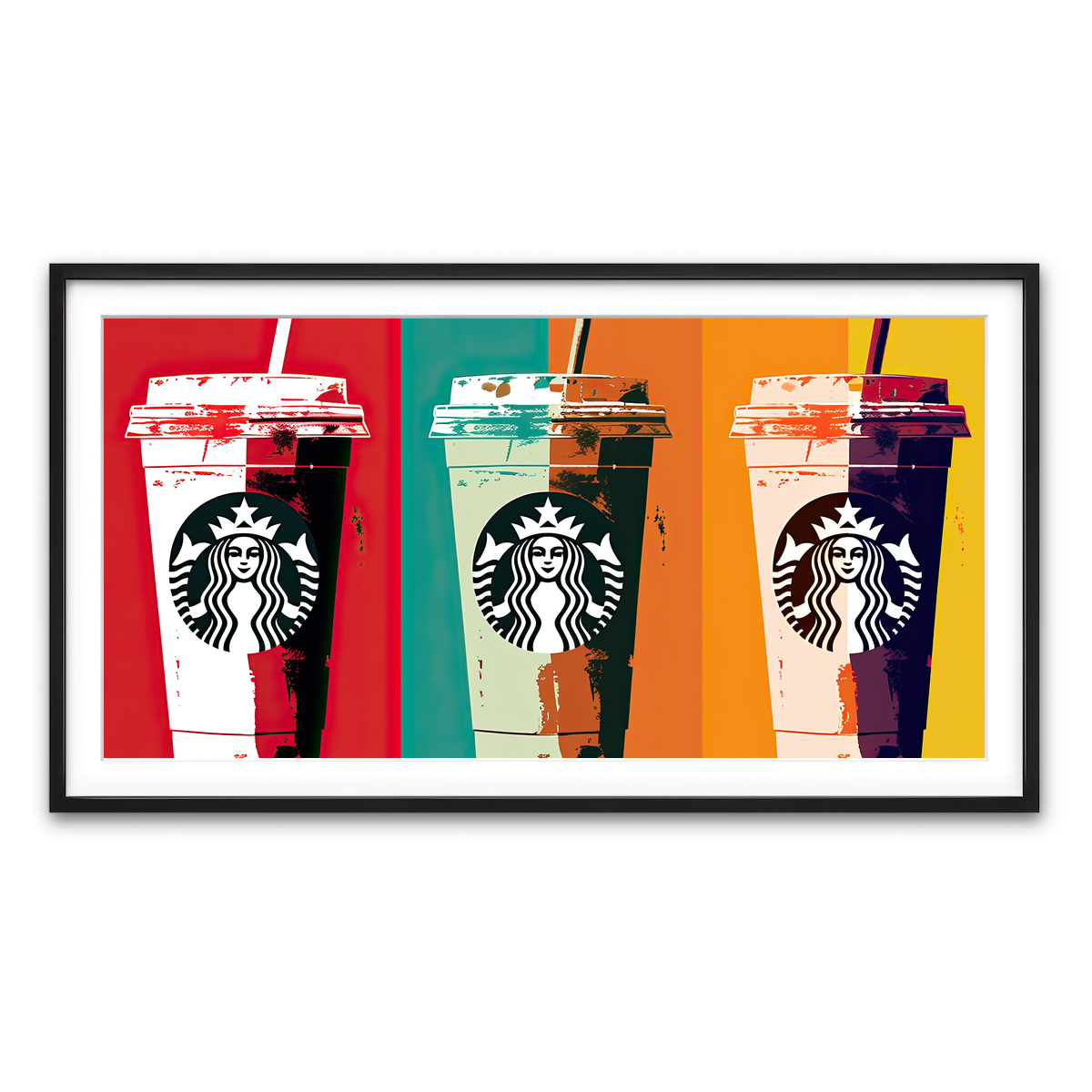 Framed Print 2x1 Black