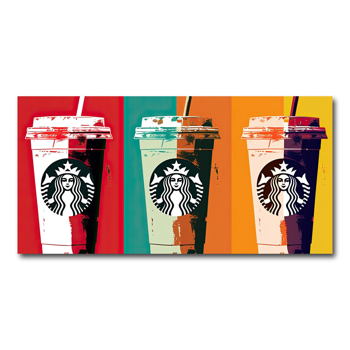 AUTO-MOCKUP WHITE | Starbucks Warhol | 1 Piece | Gallery Wrap Canvas | group=2x1