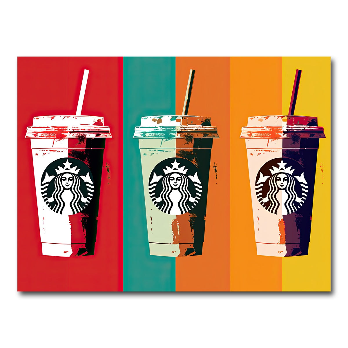 AUTO-MOCKUP WHITE | Starbucks Warhol | 1 Piece | Gallery Wrap Canvas | group=4x3