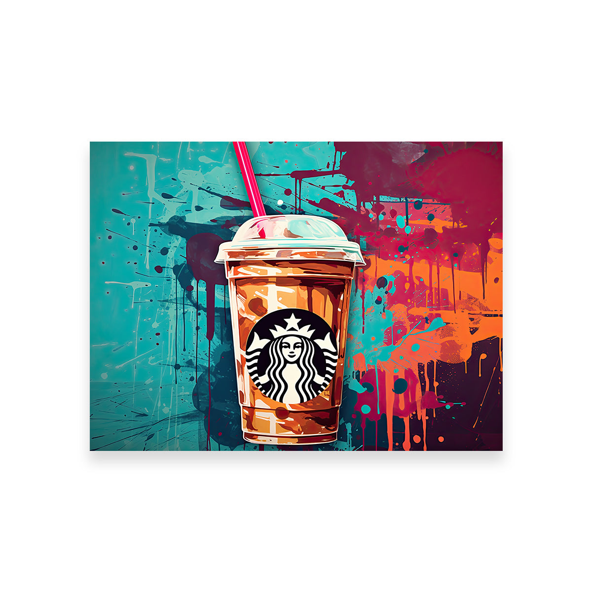 Starbucks Coffee Warhol Wall Art