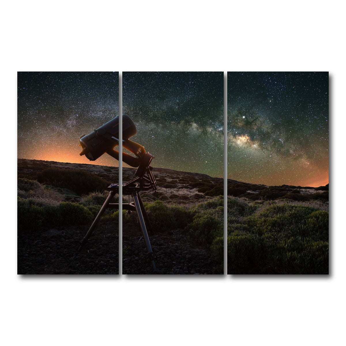 AUTO-MOCKUP WHITE | Stargazer | 3 Piece | Gallery Wrap Canvas | group=12x24
