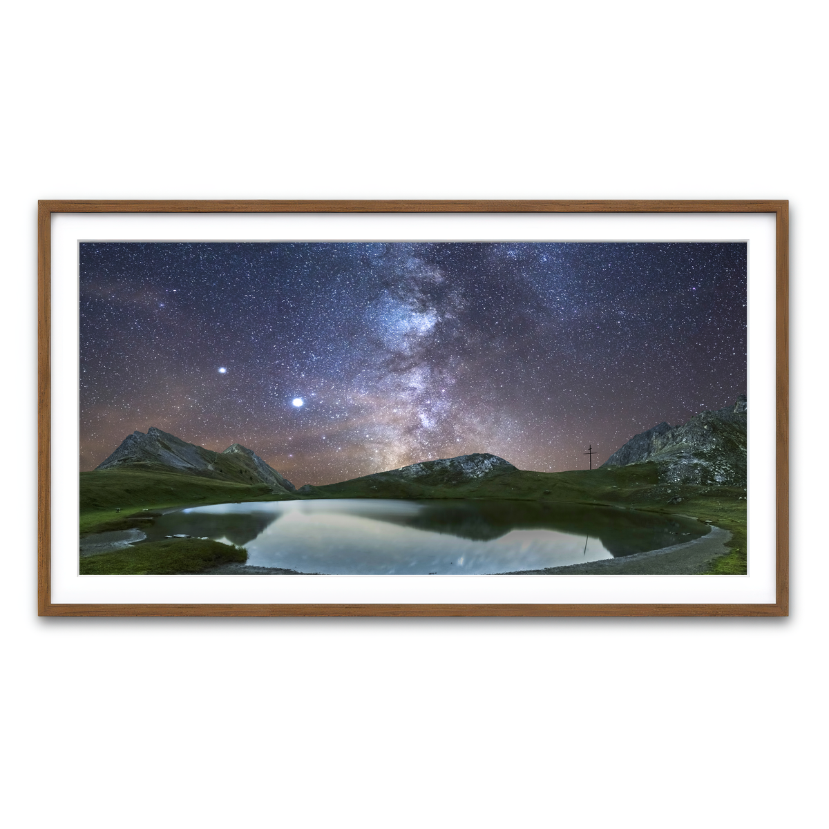Framed Print 2x1 Walnut