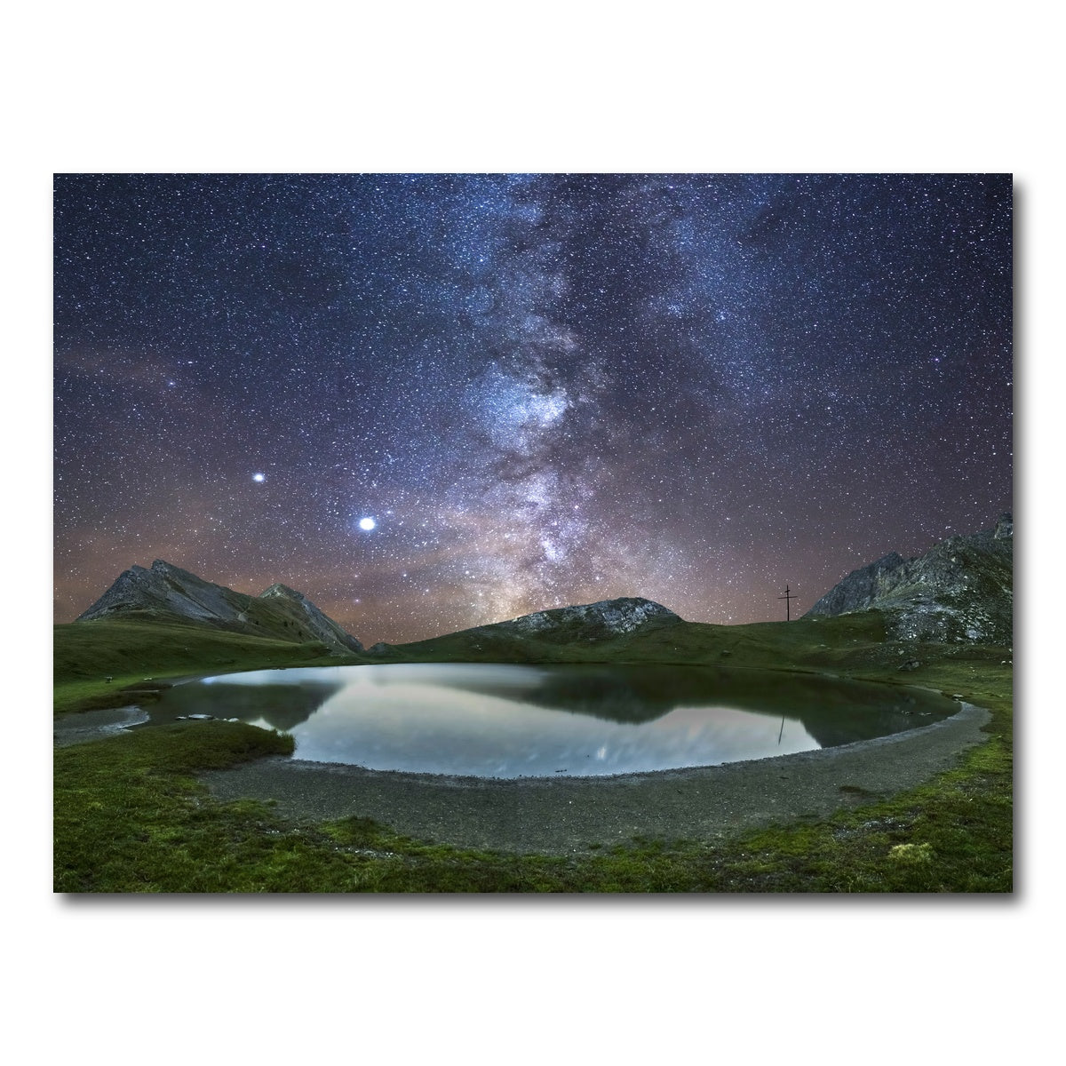 AUTO-MOCKUP WHITE | Starry Lake de France | 1 Piece | Gallery Wrap Canvas | group=4x3