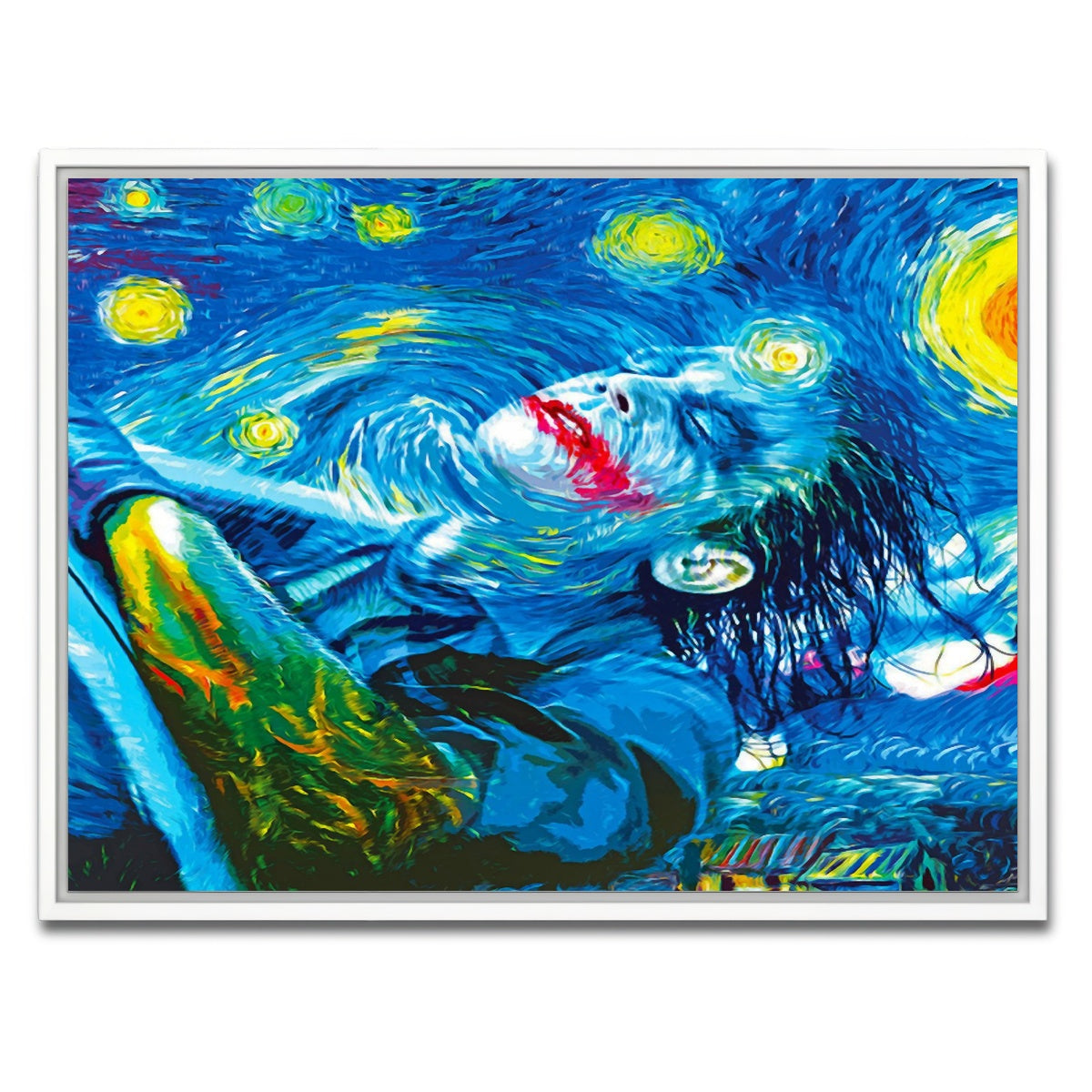 AUTO-MOCKUP WHITE | Starry Night Joker | 1 Piece | White Framed Canvas | group=4x3