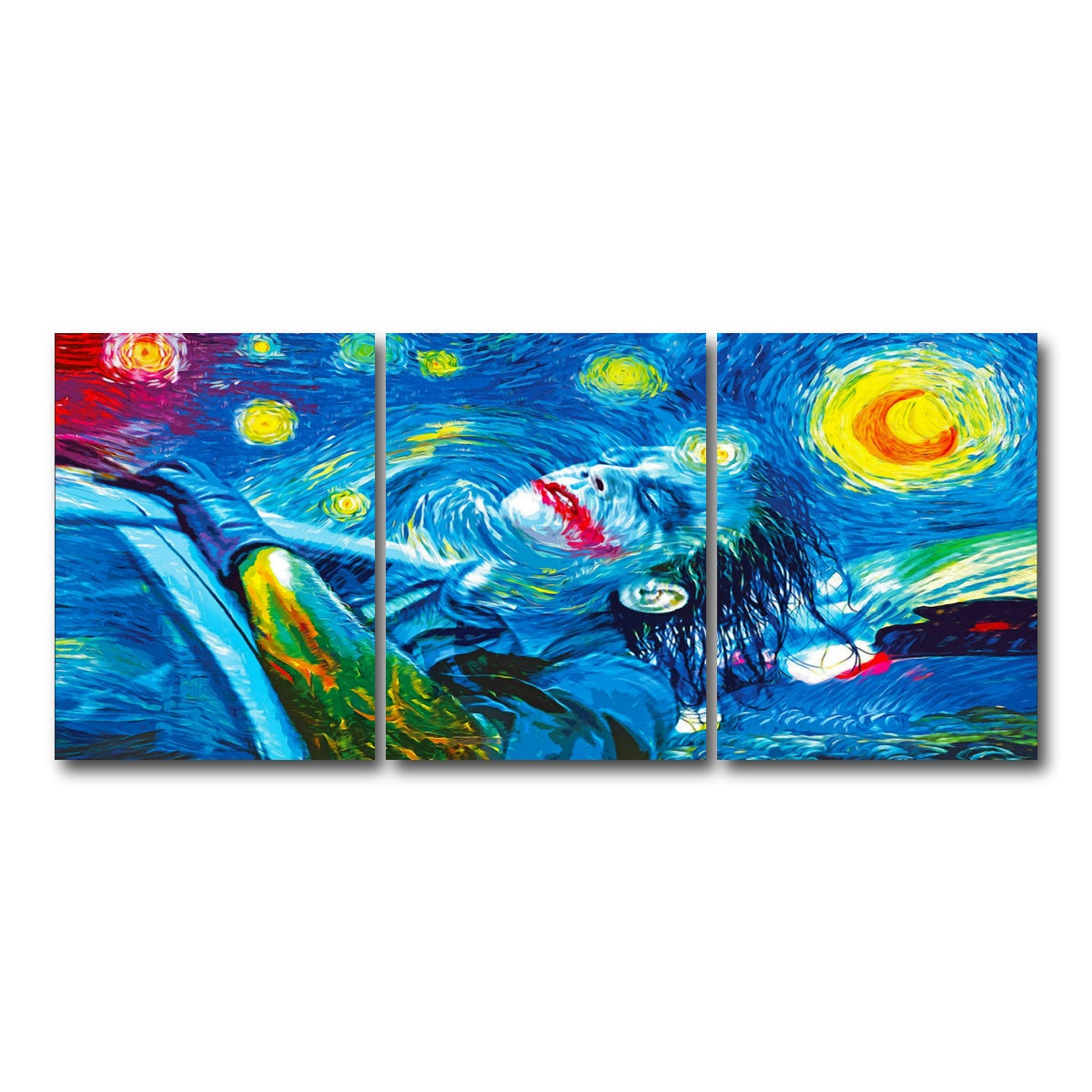 AUTO-MOCKUP WHITE | Starry Night Joker | 3 Piece | Gallery Wrap Canvas | group=18x24