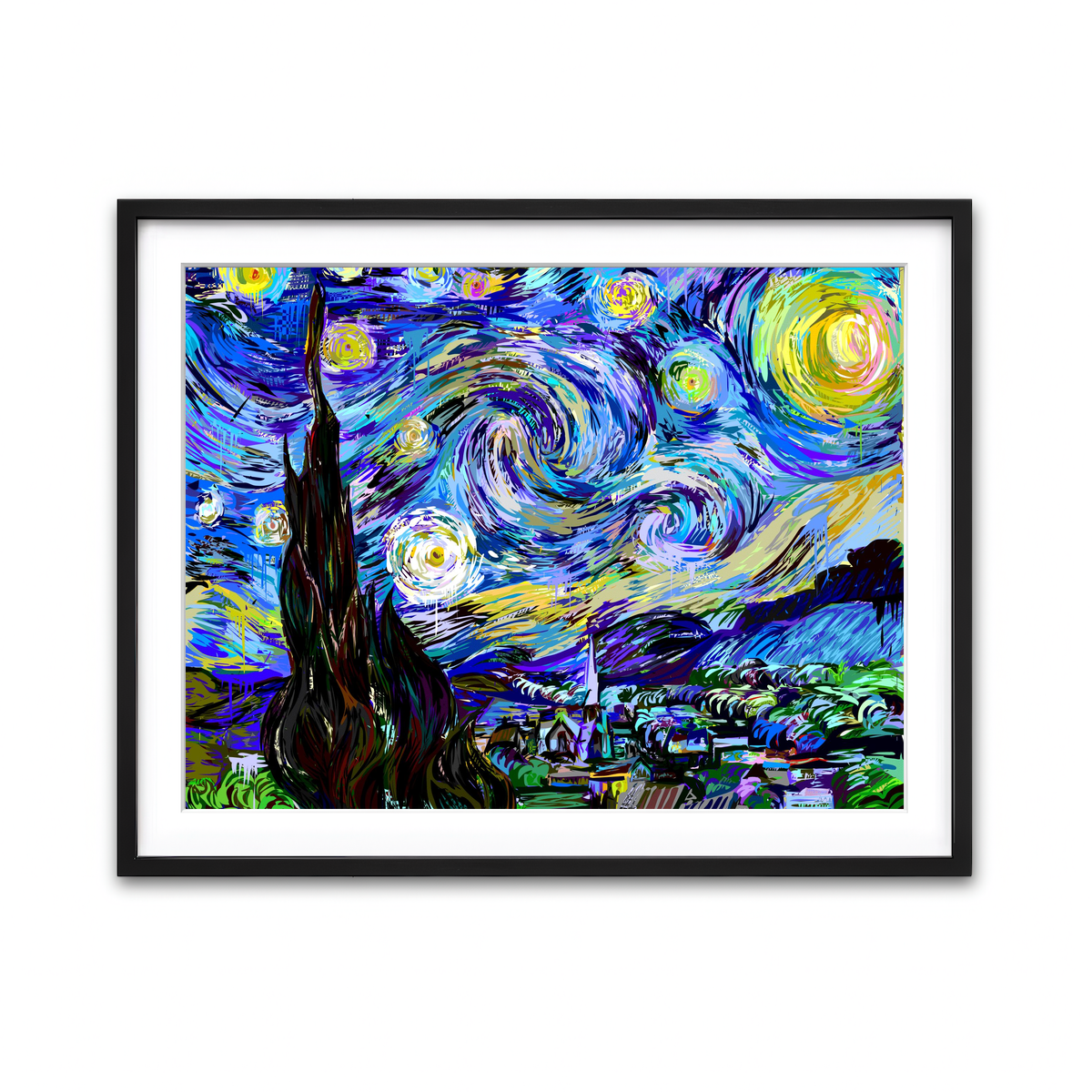 Framed Print 4x3 Black