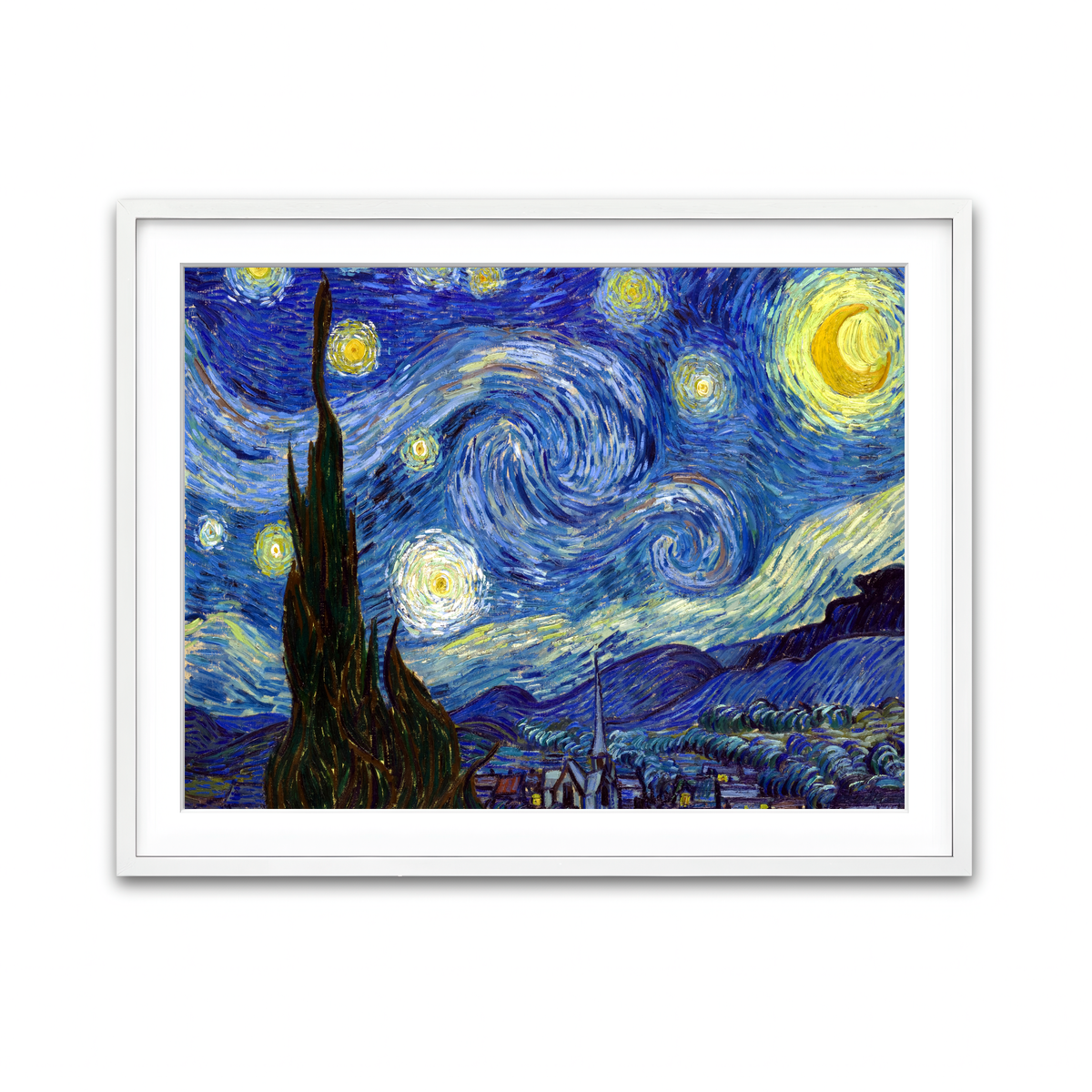 Framed Print 4x3 White