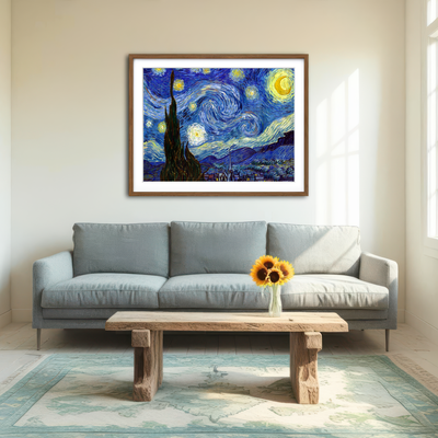 AUTO-MOCKUP ROOM | Starry Night Wall Art