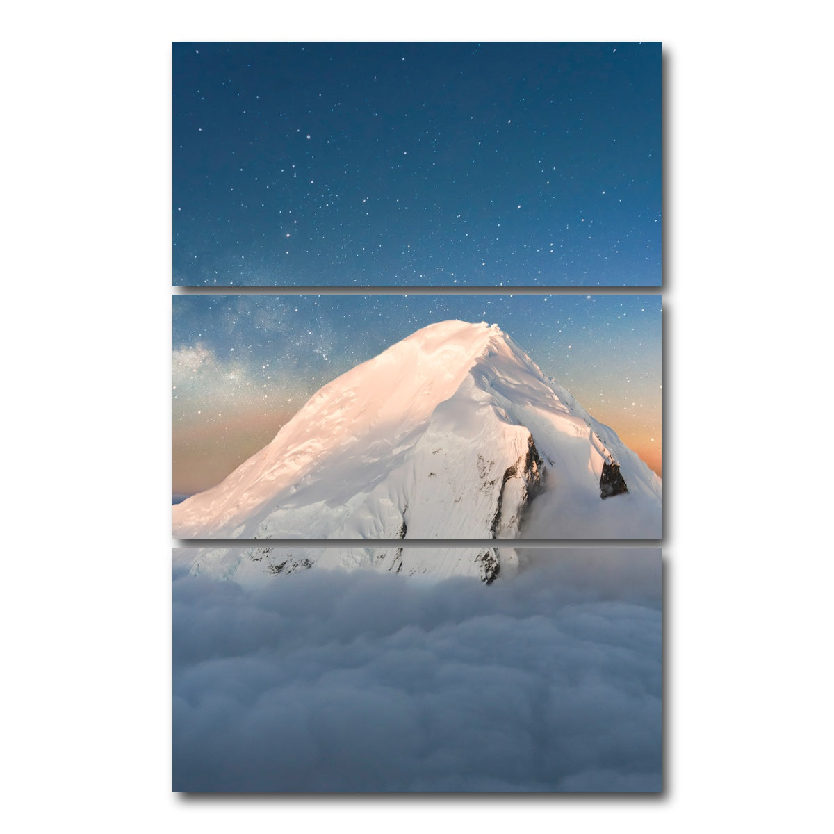 AUTO-MOCKUP WHITE | Starry Peak | 3 Piece | Gallery Wrap Canvas | group=12x24_stacked