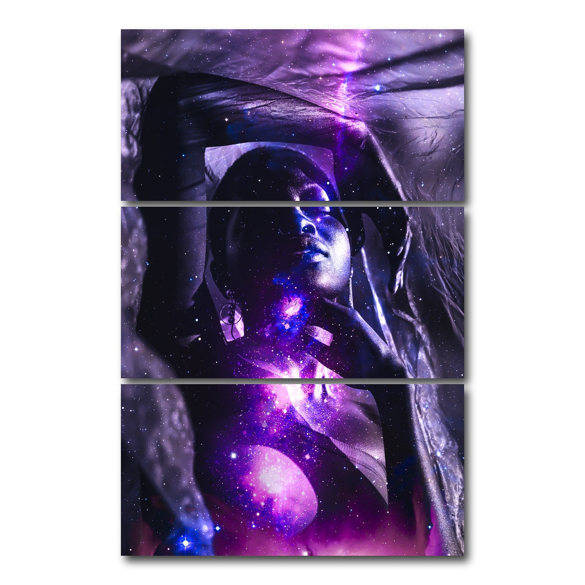 AUTO-MOCKUP WHITE | Stars | 3 Piece | Gallery Wrap Canvas | group=12x24_stacked