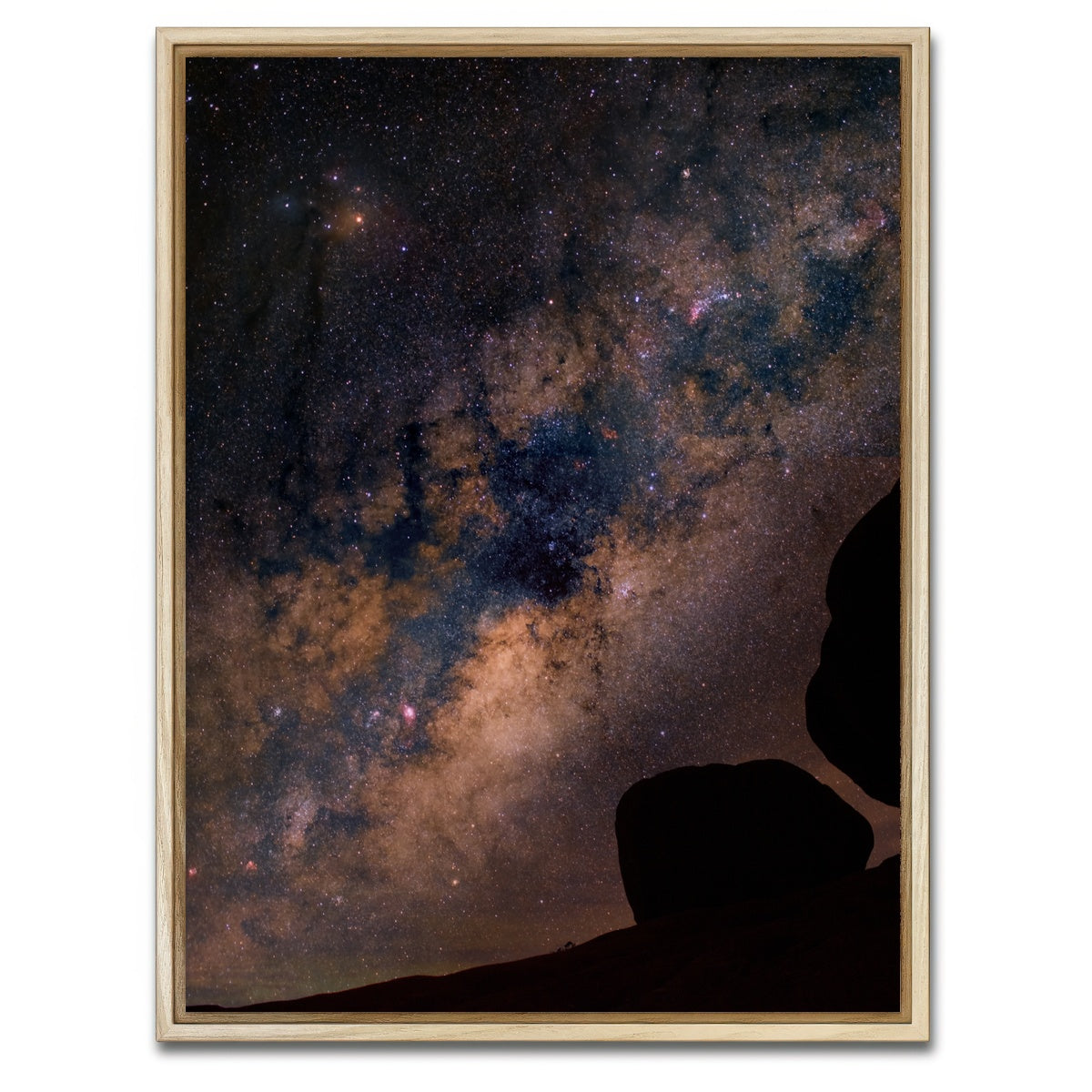 AUTO-MOCKUP WHITE | Stars and Rocks | 1 Piece | Natural Framed Canvas | group=3x4