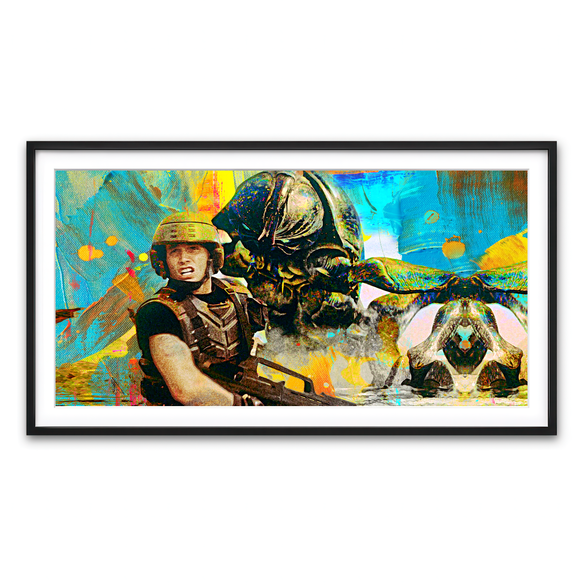 Framed Print 2x1 Black