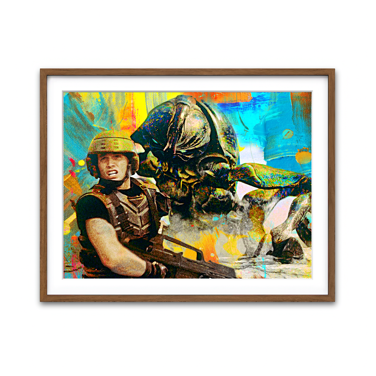 Framed Print 4x3 Walnut