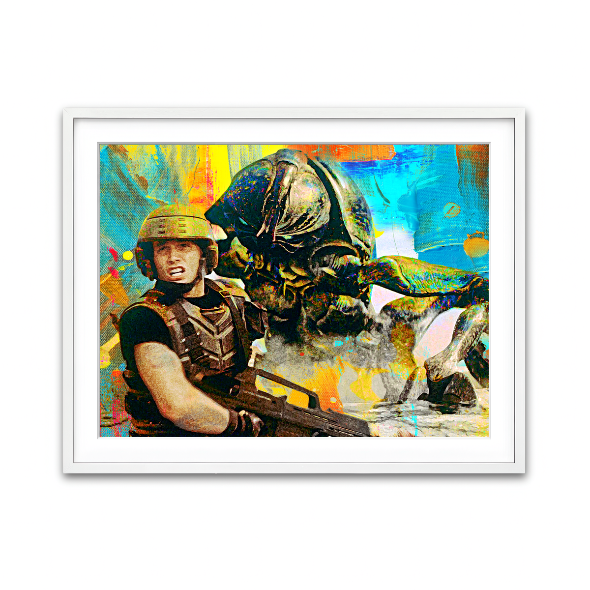 Framed Print 4x3 White