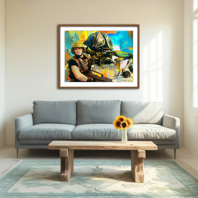 AUTO-MOCKUP ROOM | Starship Troopers Wall Art