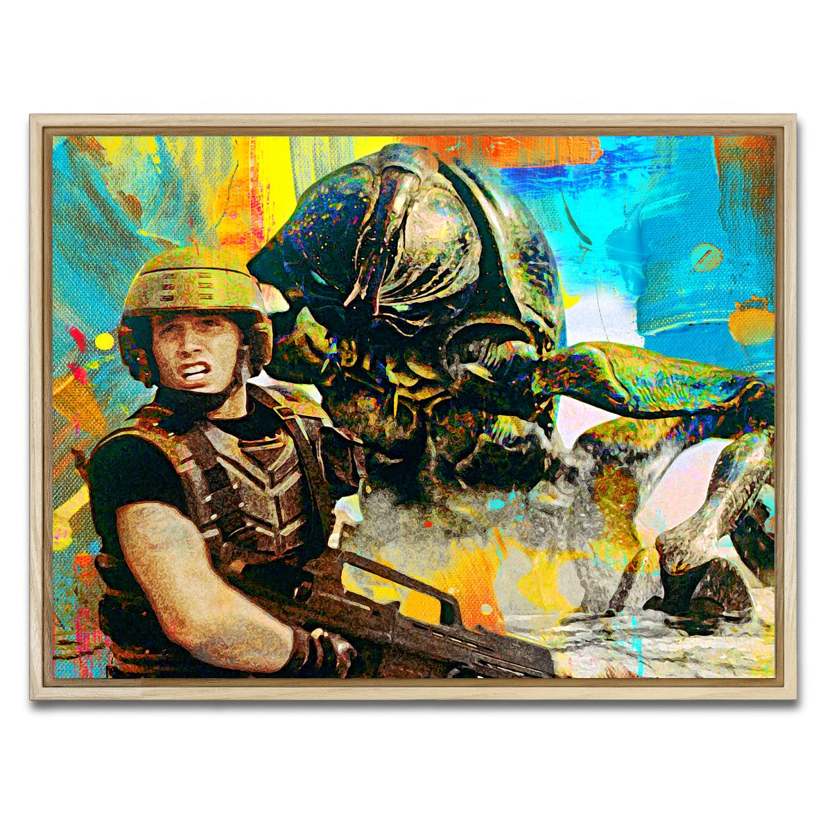 AUTO-MOCKUP WHITE | Starship Troopers | 1 Piece | Natural Framed Canvas | group=4x3