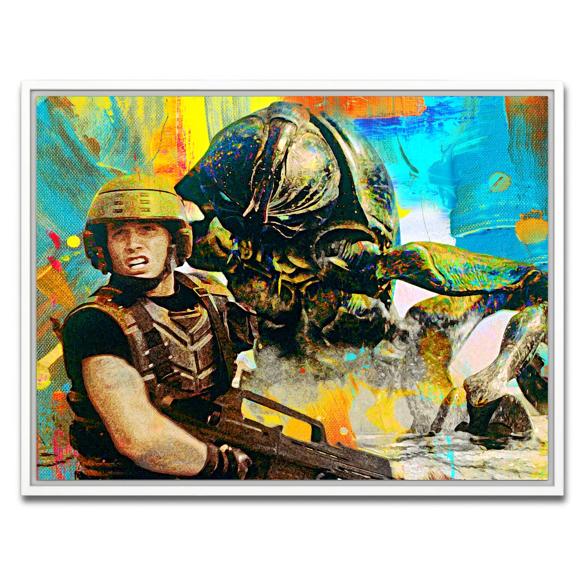 AUTO-MOCKUP WHITE | Starship Troopers | 1 Piece | White Framed Canvas | group=4x3