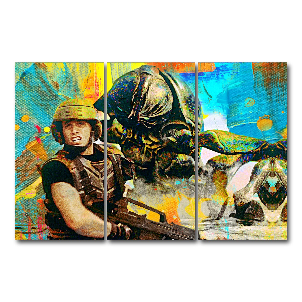AUTO-MOCKUP WHITE | Starship Troopers | 3 Piece | Gallery Wrap Canvas | group=12x24