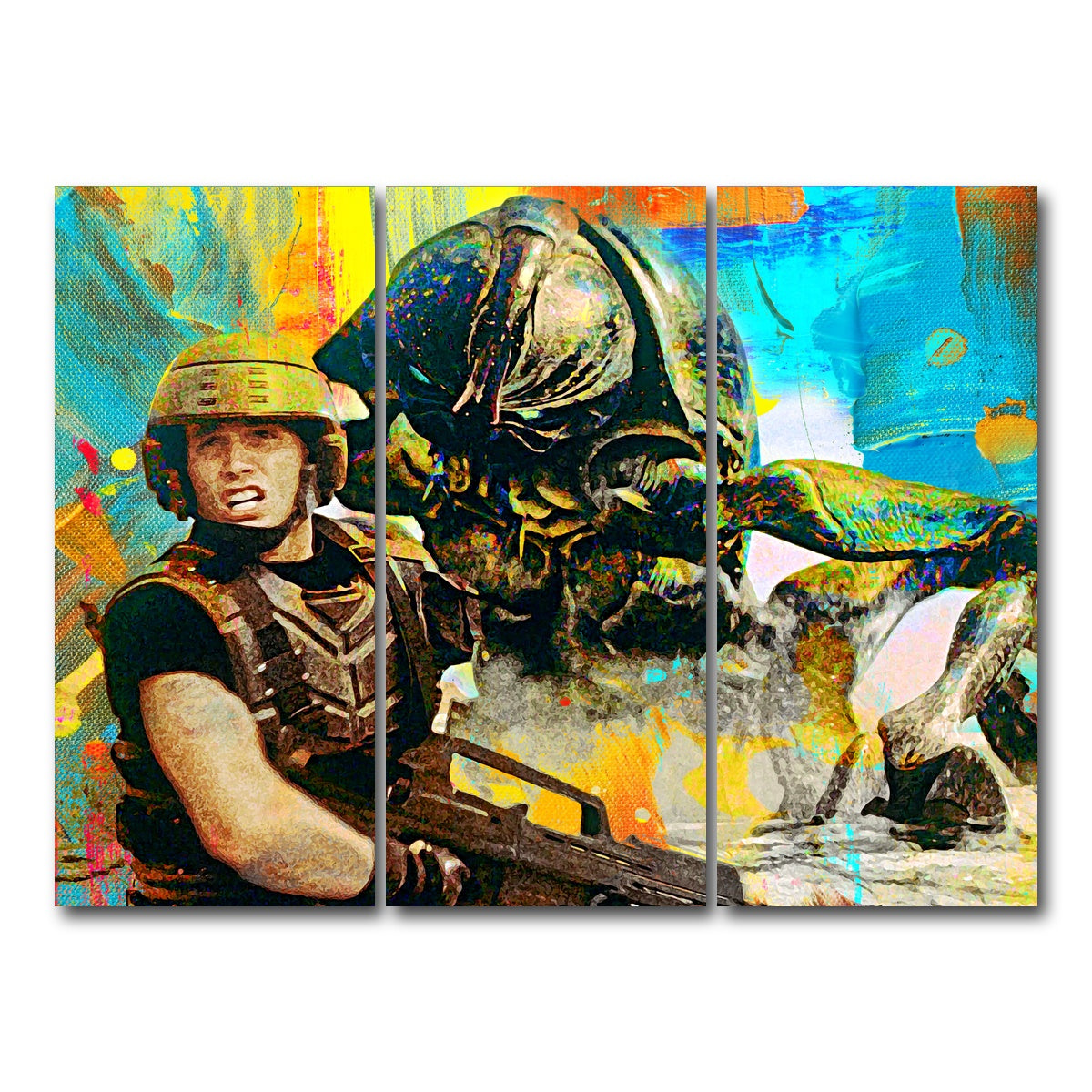 AUTO-MOCKUP WHITE | Starship Troopers | 3 Piece | Gallery Wrap Canvas | group=8x18